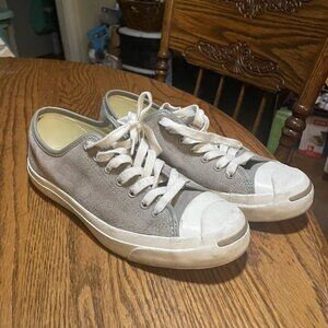Converse Jack Purcell OX String Suede Gray 159190C Women's Size 9.5 Men's 8